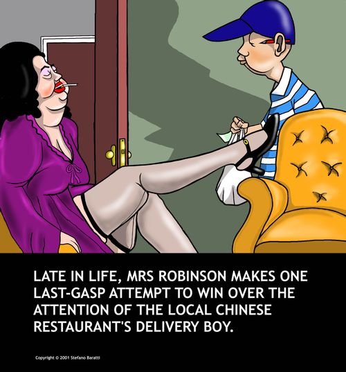 Late in life, Mrs Robinson makes one last-gasp attempt