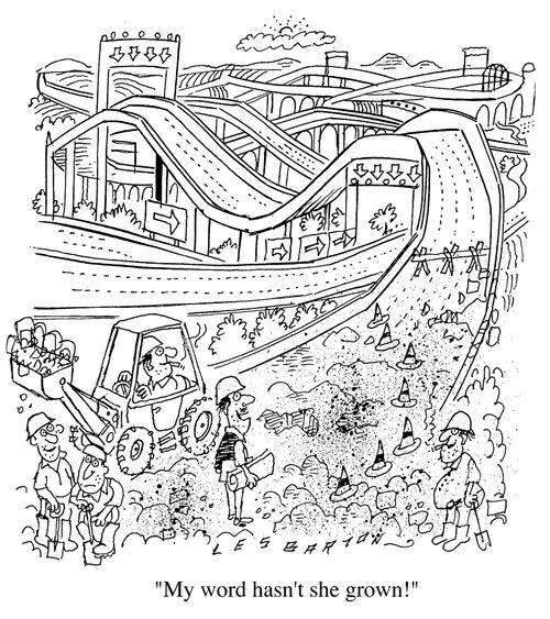 Motorway. "My god hasn't she grown."