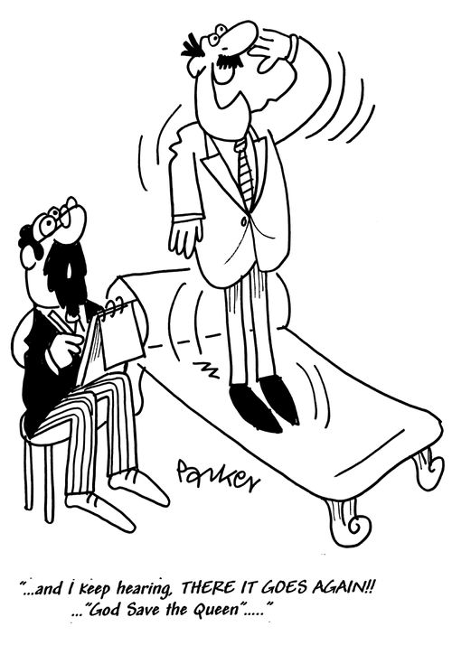 '...and I keep hearing, THERE IT GOES AGAIN!!...'God Save the Queen'....'