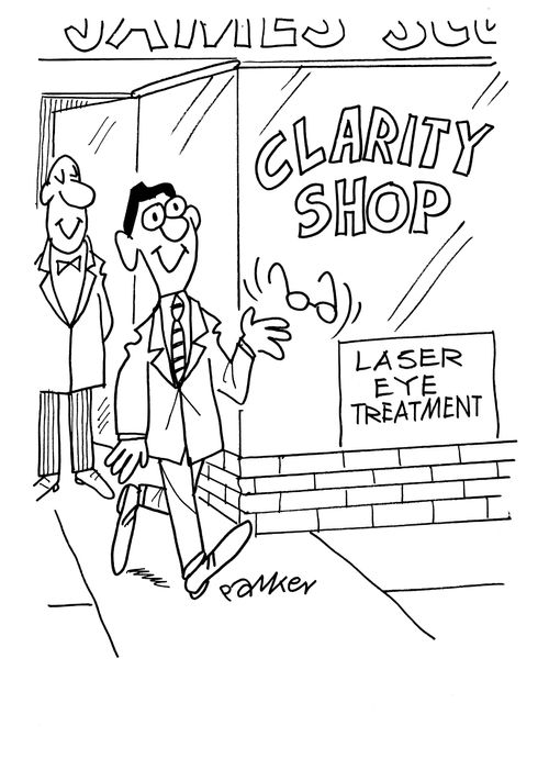 Clarity Shop offering laser eye treatment.