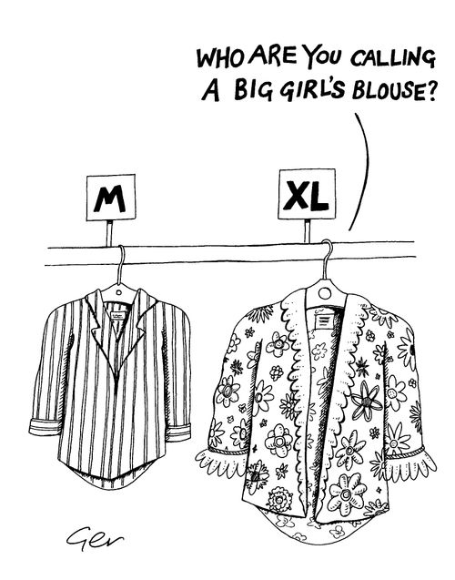 "Who are you calling a big girl's blouse?"