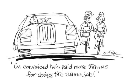'I'm convinced he's paid more than us for doing the same job!'