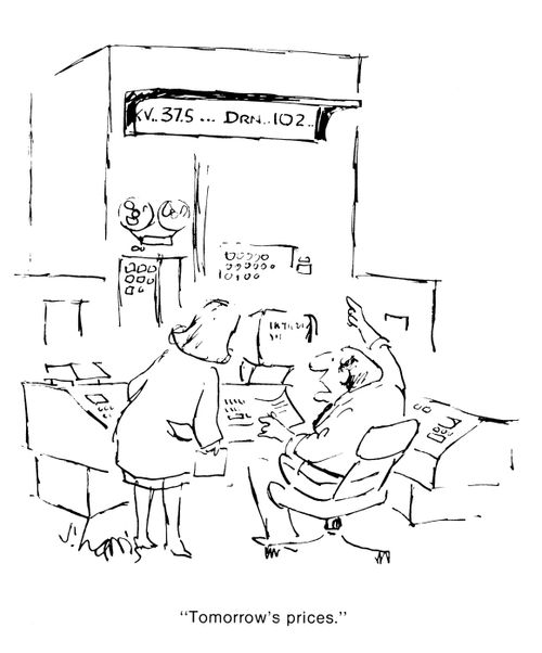 'Tomorrow's prices.'