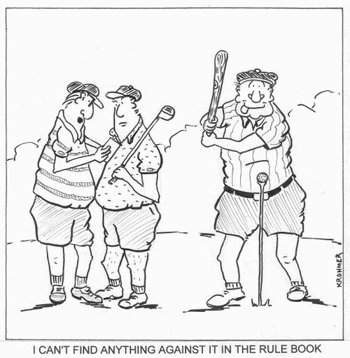 "I can't find anything against it in the rule book."