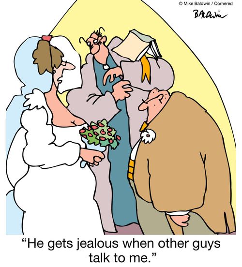 "He gets jealous when other guys talk to me."