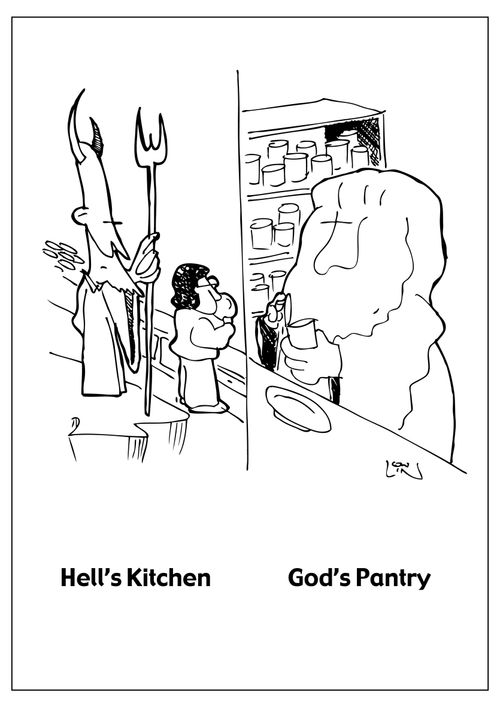 Hell's Kitchen / God's Pantry. 