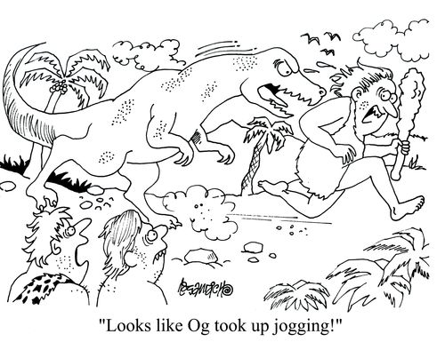 'Looks like Og took up jogging!'