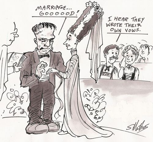 'I hear they wrote their own vows.'