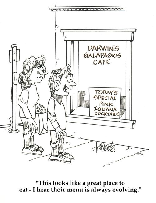 'This looks like a great place to eat - I hear their menu is always evolving.'