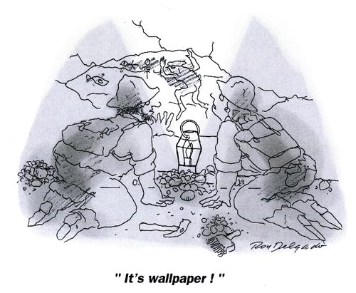 'It's wallpaper!'