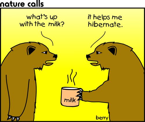 'What's up with the milk?'