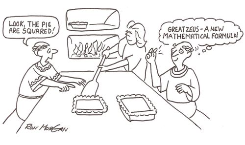 Square pies produce new mathematical  formula.