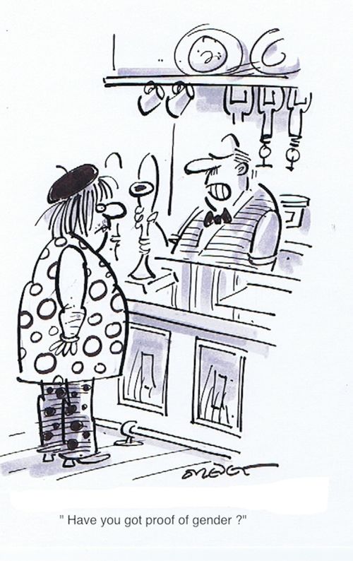 'Have you got proof of gender?'