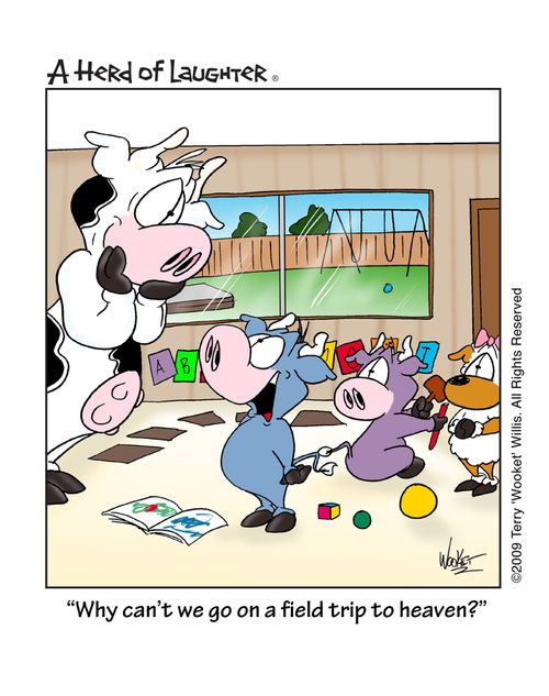 'Why can't we go on a field trip to heaven?