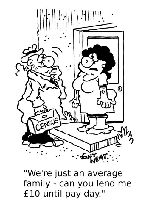 "We're just an average family - can you lend me £10 until pay day."
