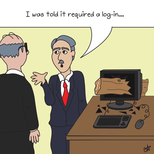 'I was told it required a log-in...'