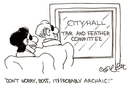'Don't worry boss, it's probably archaic!'
