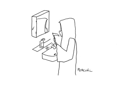 Grim Reaper shaving