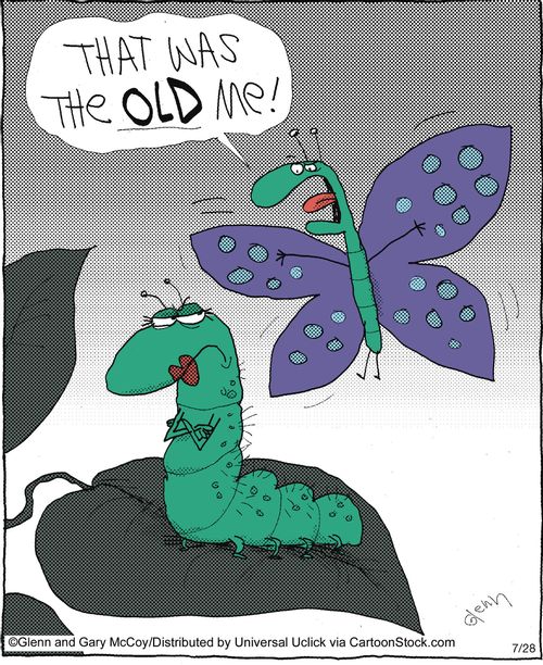 'That was the old me!'
