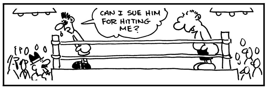 'Can I sue him for hitting me?'