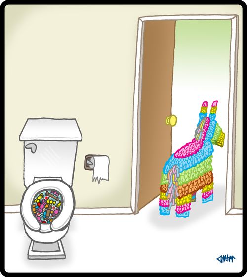 Pinata poop.