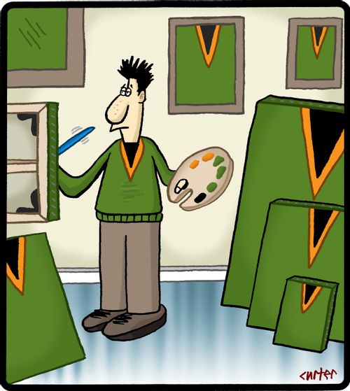 V-Neck painter.
