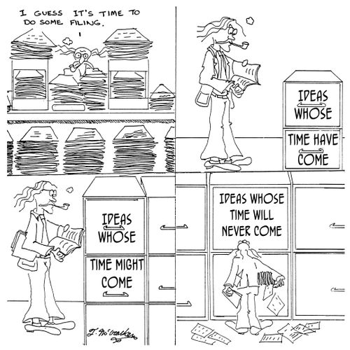 'I guess it's time to do some filing.'