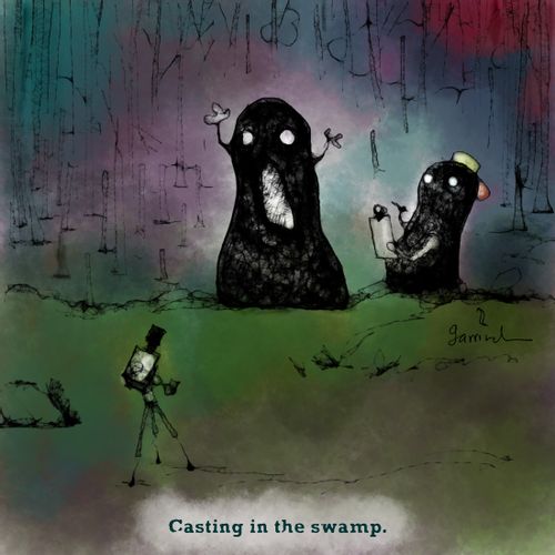 Casting in the swamp.