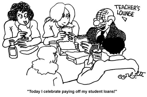 'Today I celebrate paying off my student loans!'
