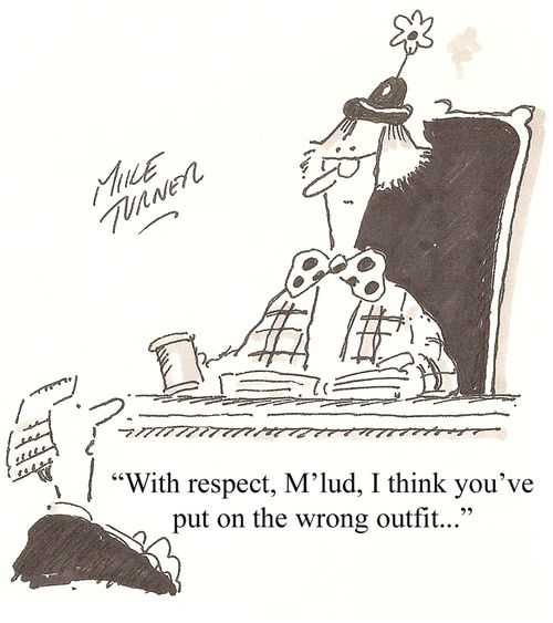 The judge is a clown.