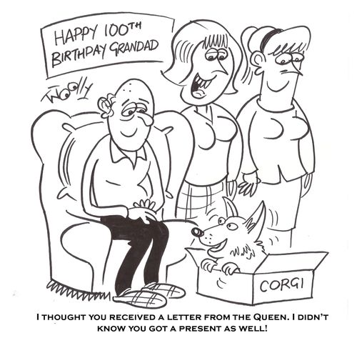 'I thought you received a letter from the Queen. But I didn't know you got a present as well!'