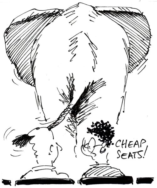 'Cheap seats!'