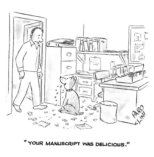 'Your manuscript was delicious.'
