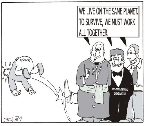'We live on the same planet. To survive, we must all work together!' 