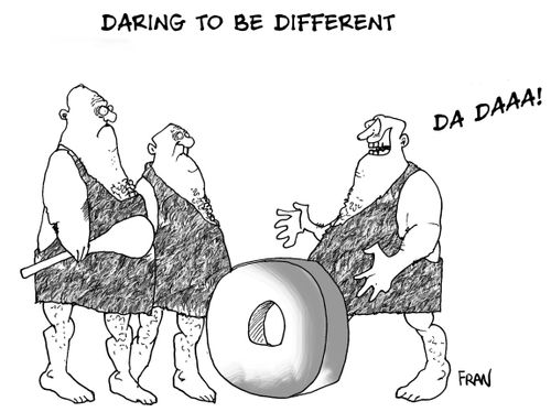 Daring to be different.