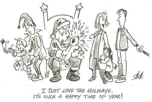 'I just love the holidays. It's such a happy time of year!'