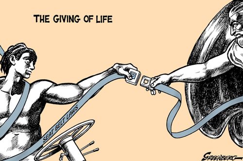 Seat belts - The giving of life.