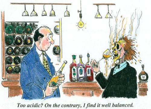 'Too acidic? On the contrary, I find it well balanced.'