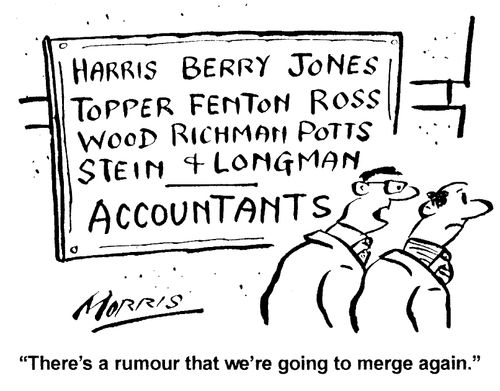 "There's a rumour that we're going to merge again."