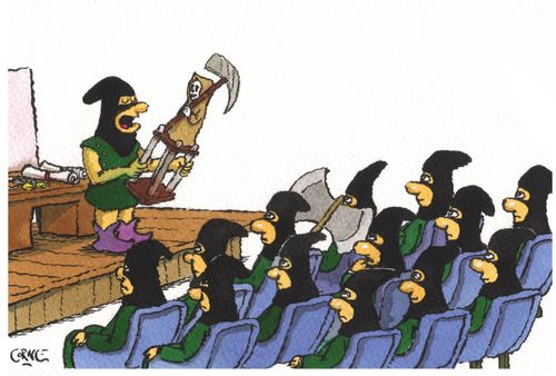 Executioner Giving Lecture