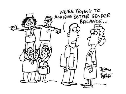 "We're trying to achieve better gender balance"