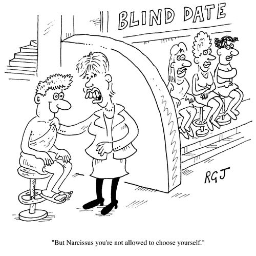 "But Narcissus, you're not allowed to choose yourself."
