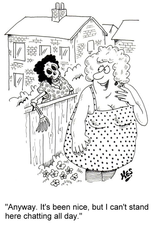 'Anyway. It's been nice, but I can't stand here chatting all day.'