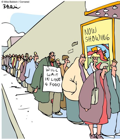 Will wait in line 4 food.