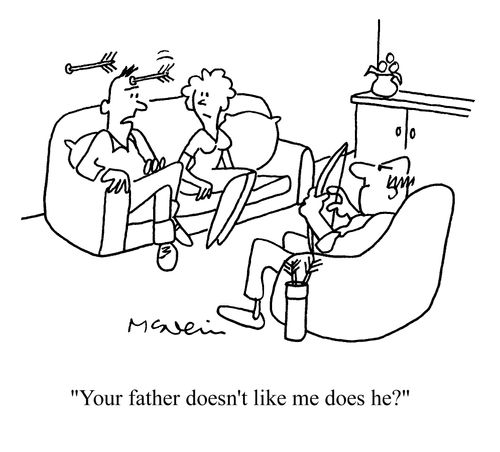 'Your father doesn't like me does he?'