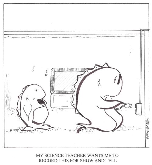 ' My science teacher wants me to record this for show and tell. '