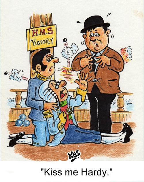 'Kiss me Hardy.'
