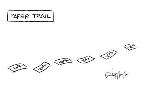 Paper trail.