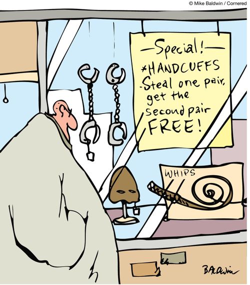 Handcuffs: Steal one pair, get the second pair free!