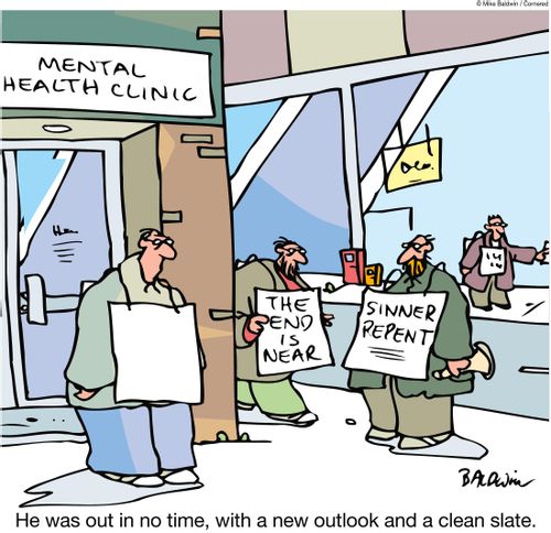 He was out in no time, with a new outlook and a clean slate.